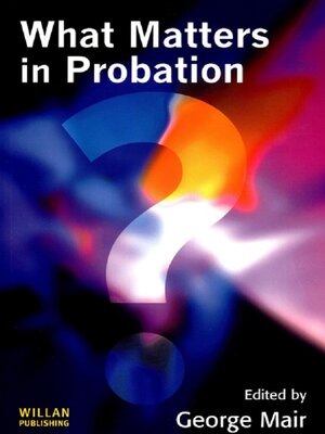 cover image of What Matters in Probation